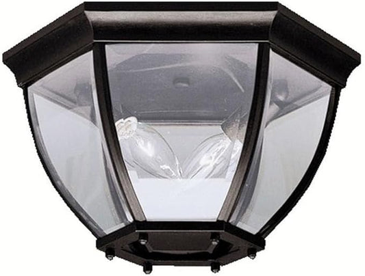 Kichler 9886BK Outdoor Ceiling 2-Light, Black