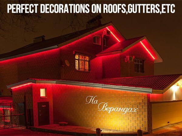 200ft Outdoor Led Strip Lights Waterproof IP68, Remote & App Control, 36V, RGB, DIY Features, Heavy Duty, Premium+