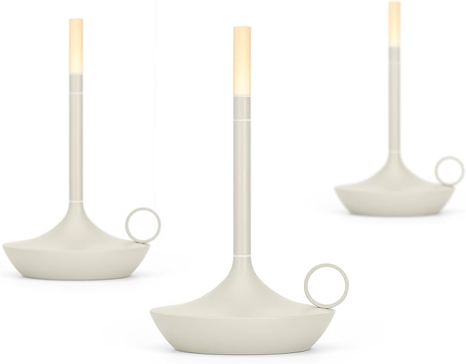 Wick Rechargeable Table Light (Mist Gray, Short)
