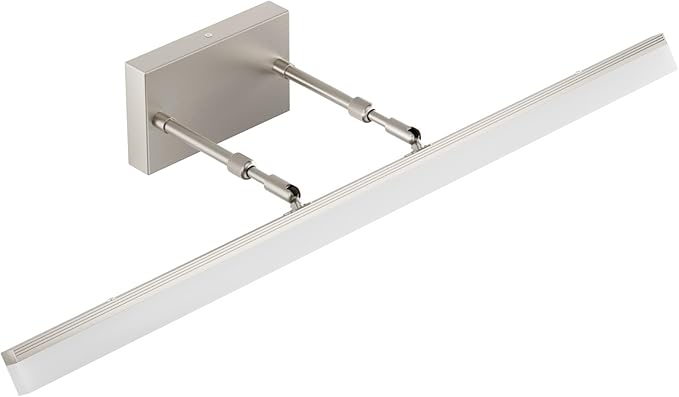 Aipsun 31.5 inch Modern Brushed Nickel Vanity Light Adjustable Bathroom Light Fixtures Over Mirror Rotatable Vanity Lighting 5500K