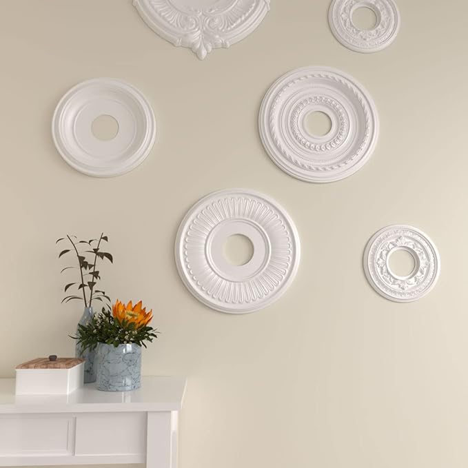 15 3/4"OD x 3 7/8"ID x 3/4"P Berkshire Ceiling Medallion (Fits Canopies up to 7")