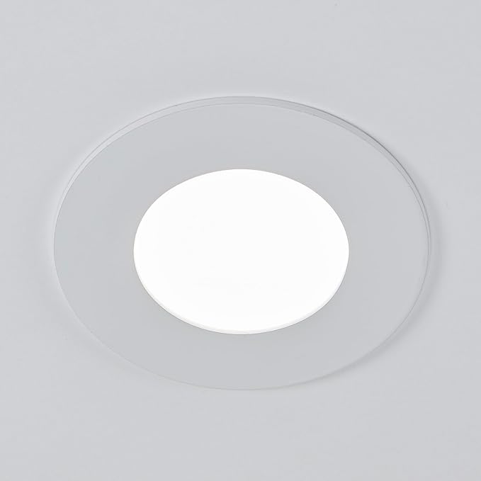 Maxxima 3 in. 5 CCT Ultra Thin Recessed LED Downlight, 500 Lumens, Slim Canless Light, IC Rated, 5 Color Temperature Selectable 2700K/3000K/3500K/4000K/5000K, Dimmable, White Trim, J-Box Included