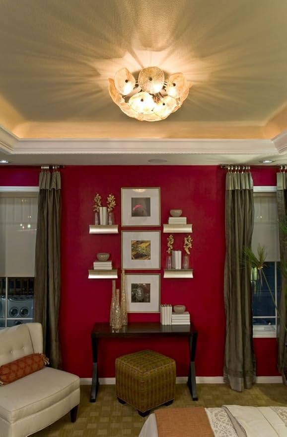 ET2 Fiori-12 Light Pendant in Leaf style-20 Inches Wide by 20 inches high -Traditional Installation