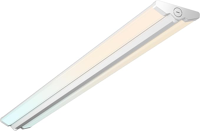 Amico 1 Pack 4FT LED Wraparound Light with 5CCT Selectable, 3500K/4000K/5000K/6000K/6500K, 30/40/50W, 6500LM Super Bright Flush Mount 4 Foot Office Ceiling Light for Kitchen Garage