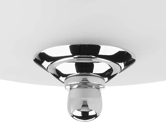 Progress Lighting 2-Light Ceiling Light, Flush Mount Ceiling Light Fixture for Interior Kitchen Lights, Hallway, Bedroom, Living Room, 13-1/4”, 5-7/8”, Polished Chrome, Etched Glass Shade