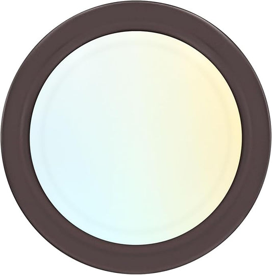 LUXRITE 6 Inch LED Disk Lights, Dimmable Flush Mount Ceiling Light, 5CCT Selectable 2700K 3000K 3500K 4000K 5000K, 12.5W, 1000LM (Bronze, 1 Count (Pack of 1))