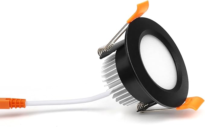 YGS-Tech 2 Inch LED Recessed Lighting, Dimmable Downlight 3W(35W Halogen Equivalent), CRI80, 3000K Warm White Ceiling Light with LED Driver(1 Pack)
