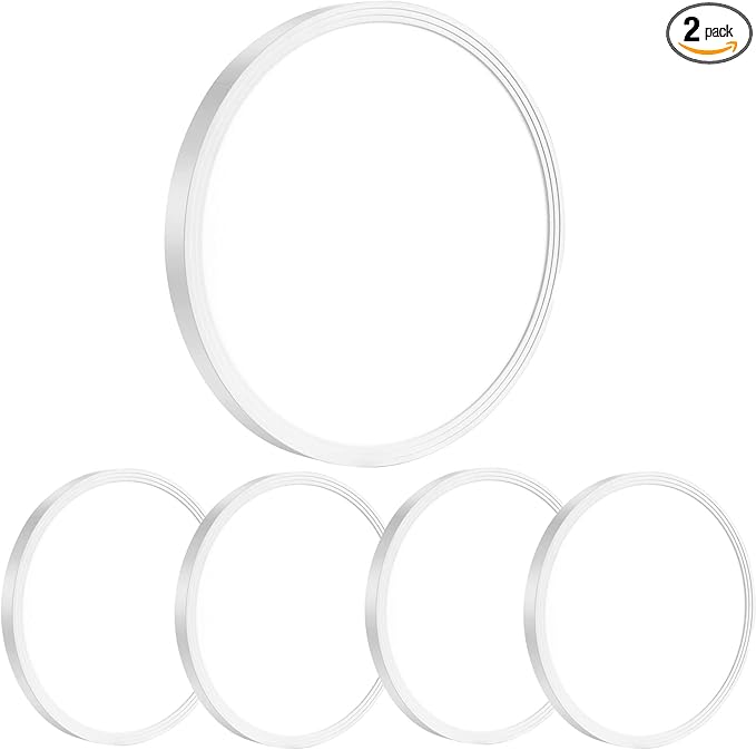4Pack 12 Inch 3200LM Flush Mount LED Ceiling Lights,White 28W Slim Ceiling Light Fixture Round Day White 6000K Thin Round Flat Ceiling Light 120V Surface LED Ceiling Light 300W Equivalent