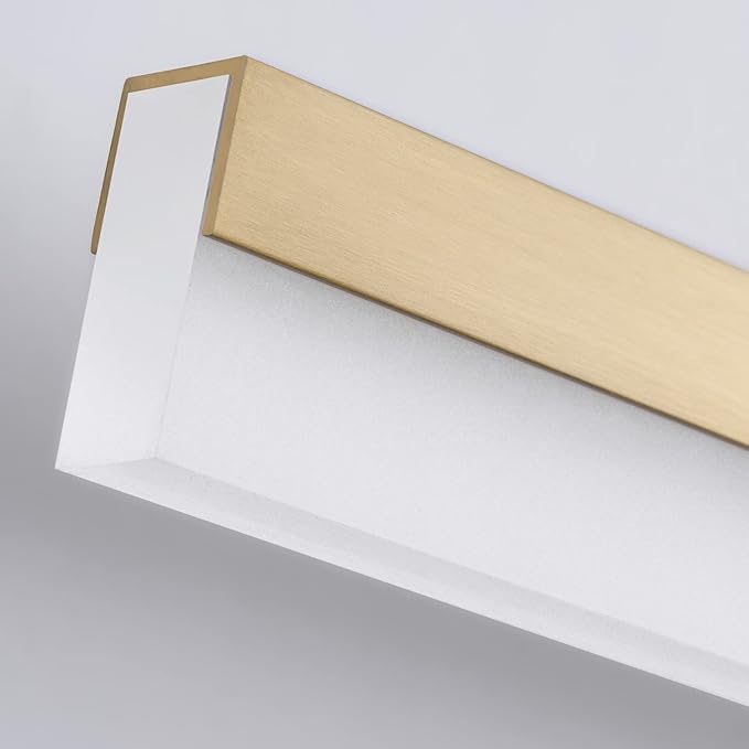 PRESDE 24 Inch LED Vanity Light Brushed Gold Bathroom Light Fixtures Over Mirror Modern Bath Lighting Bar 5CCT
