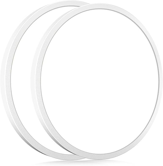 hepside 2Pack LED Flush Mount Ceiling Light Fixture, 15Inch 30W, Dimmable&3000K/3500K/4000K/5000K/6500K Adjustable Low Profile Ceiling Lights, Round Flat Ceiling Light for Kitchen,Hallway-White