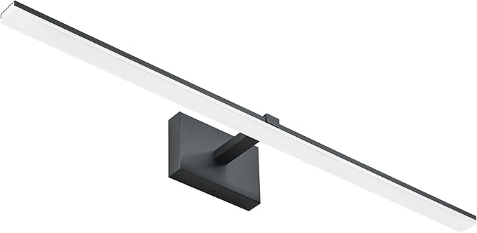 ZUZITO Modern LED Dimmable Vanity Light 40 inch Matte Black Bathroom Wall Lighting Fixtures