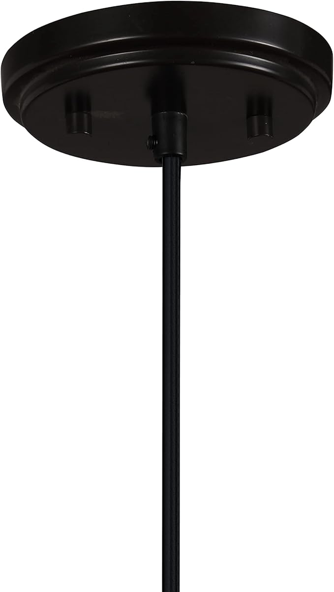Aspen Creative 61134-11, One-Light Hanging Mini Pendant Ceiling Light, Transitional Design in Oil Rubbed Bronze Finish, 7" Wide