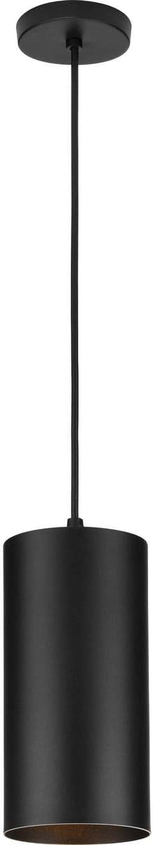 Progress Lighting P500356-031 6IN CYL RNDS Cylinder, Black, 12.00x6.00x6.00