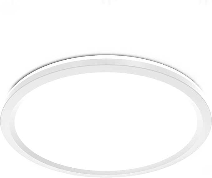 Feit Electric 11" Round LED Flat Panel Light, Adjustable White 5 Color Temperatures, Night Light Mode, Dimmable, Slim Profile with Interchangeable Magnetic Frames, FP11RT/5CCT/NL/WH