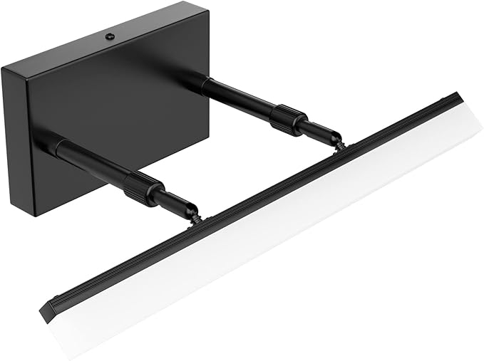 Aipsun 15.7 inch LED Vanity Lights Adjustable Bathroom Wall Light Fixtures Bathroom Lighting Fixture Over Mirror Black Modern Vanity Lighting 5500K