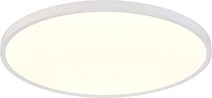 Maxxima 24 in. LED Flush Mount Ceiling Light Fixture - 3300 Lumens, 5 CCT 2700K/3000K/35000K/4000K/5000K, Round Color Selectable Panel Light, Dimmable, Suitable for Bathroom or Shower