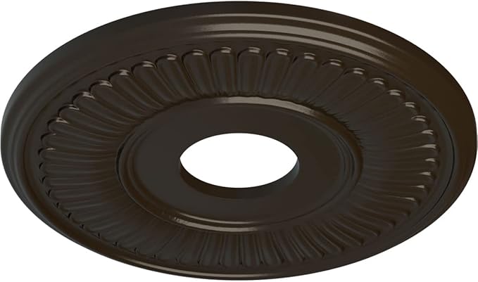 15 3/4"OD x 3 7/8"ID x 3/4"P Berkshire Ceiling Medallion (Fits Canopies up to 7"), Hand-Painted Stone Hearth