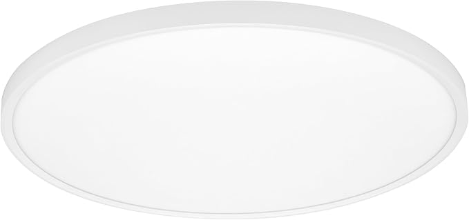 Maxxima 24 in. LED Flush Mount Ceiling Light Fixture - 3300 Lumens, 5 CCT 2700K/3000K/35000K/4000K/5000K, Round Color Selectable Panel Light, Dimmable, Suitable for Bathroom or Shower