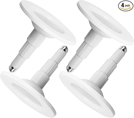 Jolux 5/6" Adjustable Height LED Retrofit Recessed Lighting 4 Pack,Dimmable Can Light,800 lumens 4000K Cool White,12W=60W,ETL Damp Rated,Easy Screw-in Install,Flat Trim,