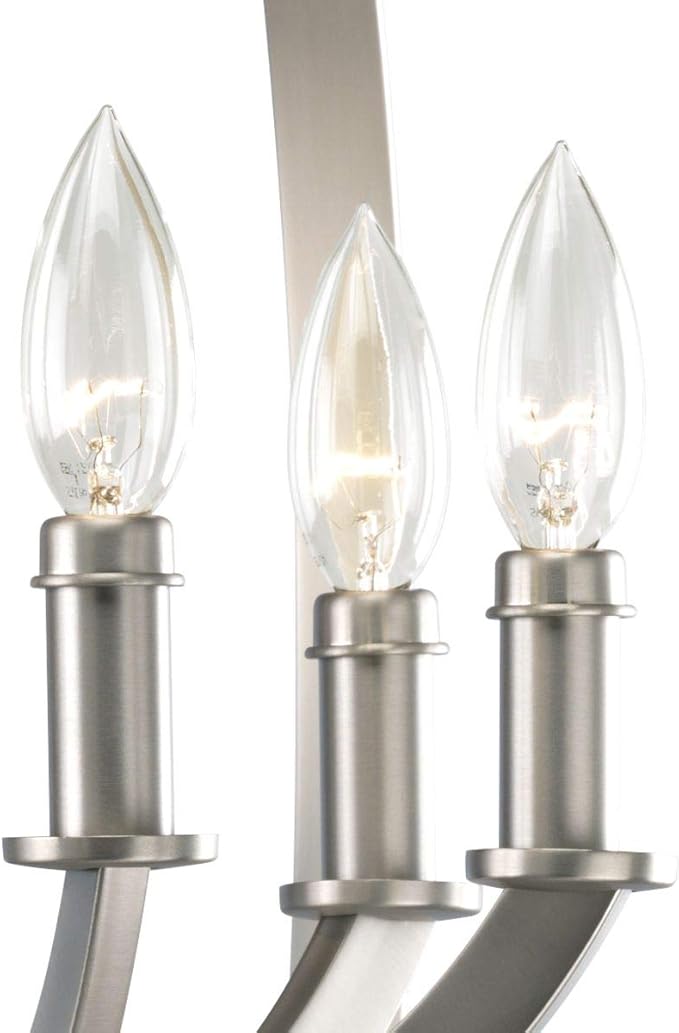 Equinox Collection Silver Six-Light Luxury Hanging Pendant Light