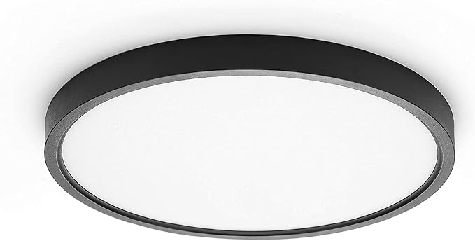 TALOYA Surface Mount LED Ceiling Light 15.8 Inch-2 Pack Black Shell, Equivalent to Traditional 240W Bulb Light for Kitchen Bedroom Utility Closet Room,5 in 1(3000k/3500k/4000k/5000k/6500k)