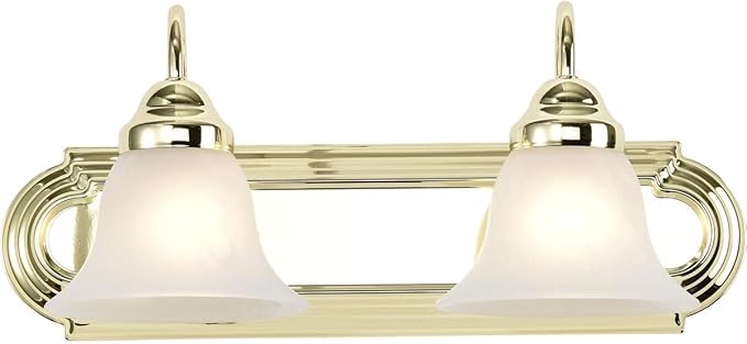 Nuvo Lighting 60/328 Traditional Two Light Vanity from Ballerina collection in Brass-Polished/Cast finish