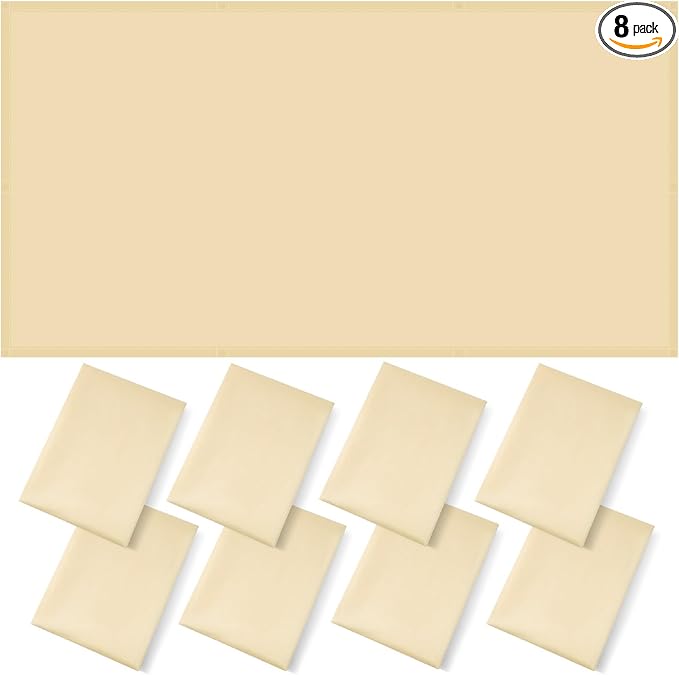 ANGSYLTH 8 Pcs Fluorescent Light Covers - 4 x 2 Feet Covers for Ceiling Lights, 8 x 10 Magnetic Light Filters for Classroom, Office, Hospitals