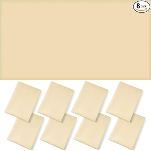 ANGSYLTH 8 Pcs Fluorescent Light Covers - 4 x 2 Feet Covers for Ceiling Lights, 8 x 10 Magnetic Light Filters for Classroom, Office, Hospitals