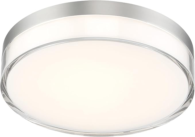 Minka Lavery 749-2-84-L Vantage LED Flush Mount, 1-Light, 16 Total Watts, 7-in H x 1.5-in W, Brushed Nickel