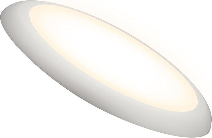 Ultralux 16" LED Flush Mount Ceiling Light – Dimmable, Slim Ceiling Light - Over 50,000 Hours of Energy Efficient LED Light - Multi-Purpose Easy-Install Light Fixture - (1 Pack, Soft White)