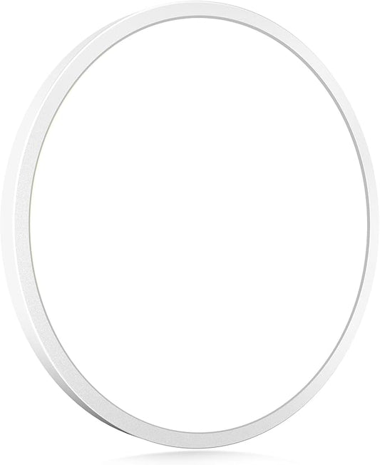 hepside 1Pack LED Flush Mount Ceiling Light Fixture, 15Inch 30W, Dimmable&3000K/3500K/4000K/5000K/6500K Adjustable Low Profile Ceiling Lights, Round Flat Ceiling Light for Kitchen,Hallway-White