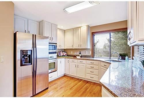 Lithonia Lighting FMLFUTL 48-Inch 840 BN 4-Foot Decorative Futra Linear Design for Kitchen| Office| Closet| 2180 Lumens, 120 Volts, 25 Watts, Wet Listed, Brushed Nickel, 4000K
