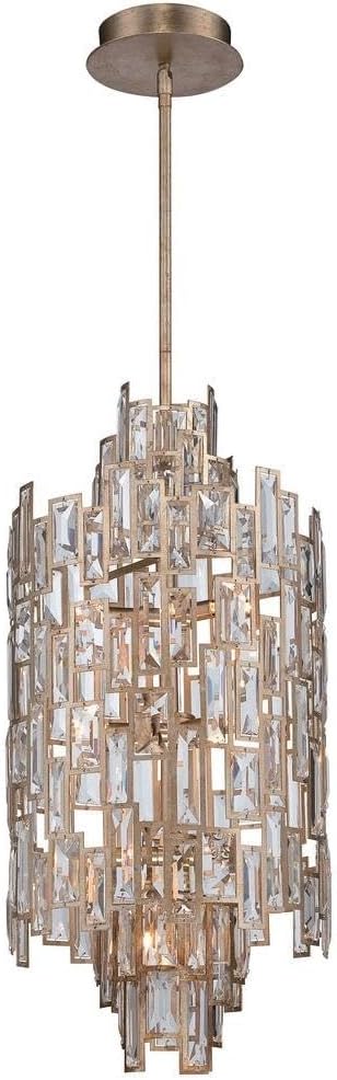 Metropolitan N6673-274 Bel Mondo Pendant, 10-Light Xenon 400 Total Watts, Luxor Gold