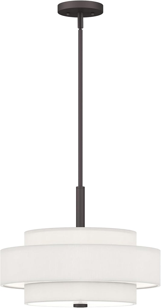 Livex Lighting 50874-07 Meridian 4-Light Pendant, Bronze