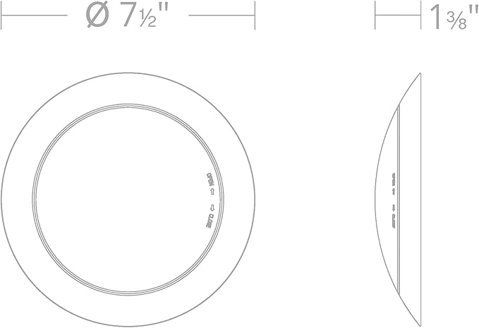 WAC Lighting Disc 6in LED Round Flush Mount with Recessed Retrofit Kit 5-CCT Selectable 2700K-3000K-3500K-4000K-5000K 15W 950 Lumens in White (Pack of 24)