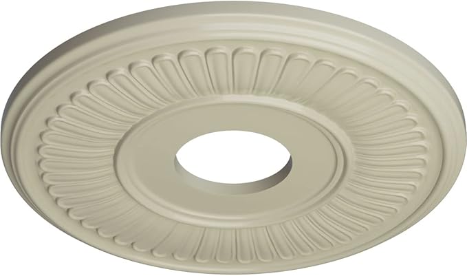 Ekena Millwork Berkshire Hand-Painted Ceiling Medallion, Clear Yellow