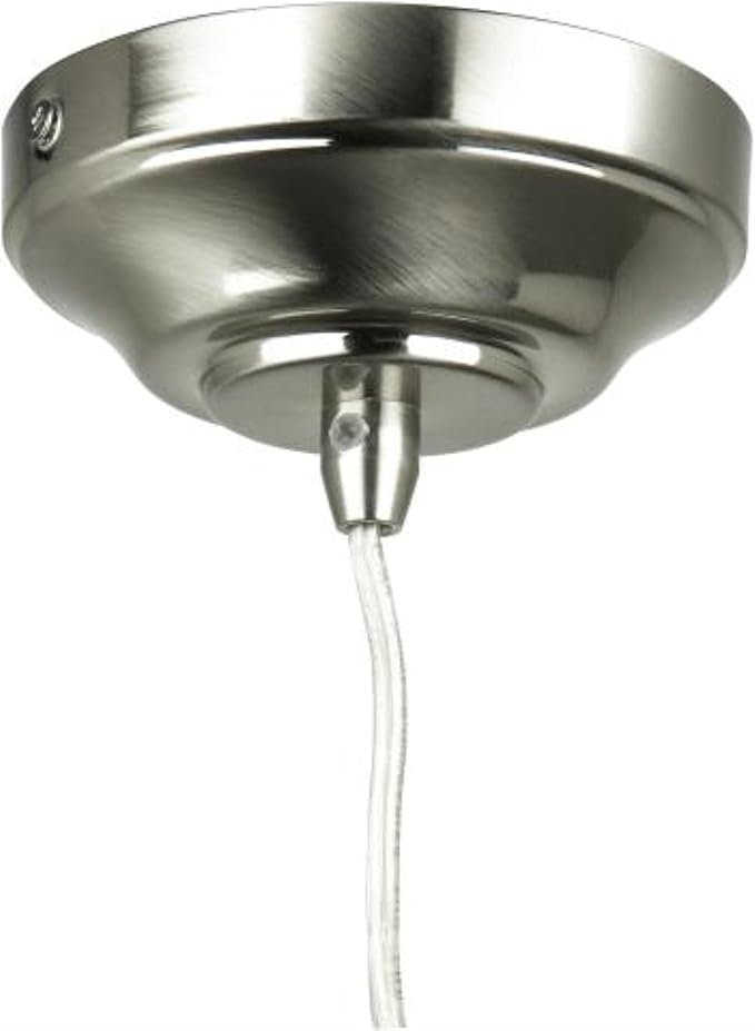 Sunlite 11 Inch LED Decorative Pendant Light Fixture, 9 Watts (60 Watt Equivalent), 800 Lumens, Dimmable, Glass Shade, Brushed Nickel Finish, ETL Listed, Venice