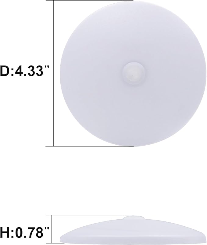 Facon Replacement Cover use for 4-1/2'' RV Slim Surface Mount Light, Plastic Cover Only, Frosted Replacement Lens for SY-SM45-SW