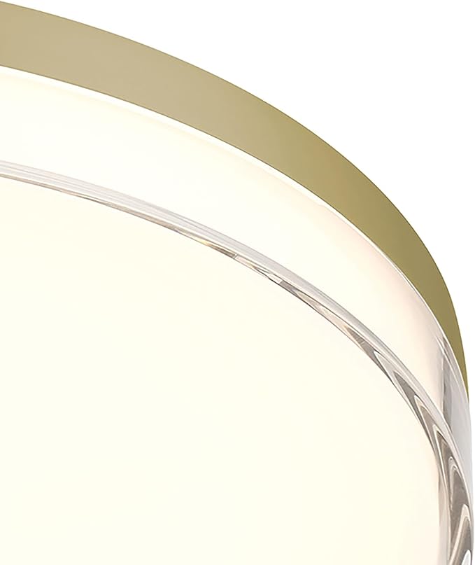 Minka Lavery 769-2-787-L Vantage LED Flush Mount, 1-Light, 30 Total Watts, 13-in H x 1.5-in W, Ashen Brass