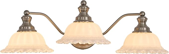 XIEDUN Brushed Nicke 3 Light Vanity Light Bathroom Vanity Light Fixture
