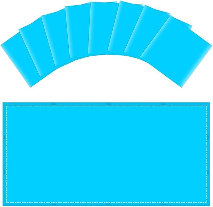 Wiooffen 8 Pcs Fluorescent Light Covers with 80 Magnets Decorative for Classroom Ceiling Light 4x2 Feet Magnetic Filter Easy Install for Office Hospitals & Home Drop Ceiling Supplies(Blue)