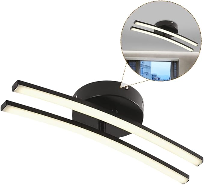 STOBOK Modern Minimalist Ceiling Light Fixture Warm Soft Glare Illumination for Living Bedroom Office Corridor Easy Installation Decorative Home