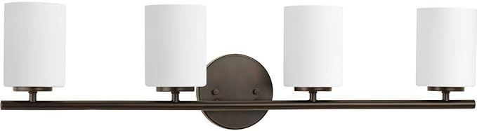 Progress Lighting P2160-20 Replay Bath & Vanity, 4-Light, Antique Bronze