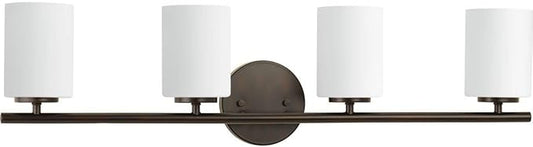 Progress Lighting P2160-20 Replay Bath & Vanity, 4-Light, Antique Bronze