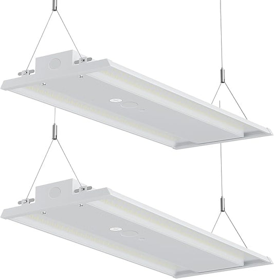 400W 4FT LED Linear High Bay Light, 60000LM Linear High Bay Shop Light 120-277V, 5000K for Warehouse, Garage Factory, UL Listed, 5 Years Warranty, 2Pack