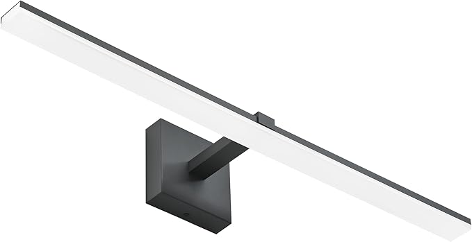 ZUZITO Modern Vanity Lights for Bathroom - 30 inch LED Bathroom Lights Over Mirror Black Light Fixture Bath Room 6000K Cool White
