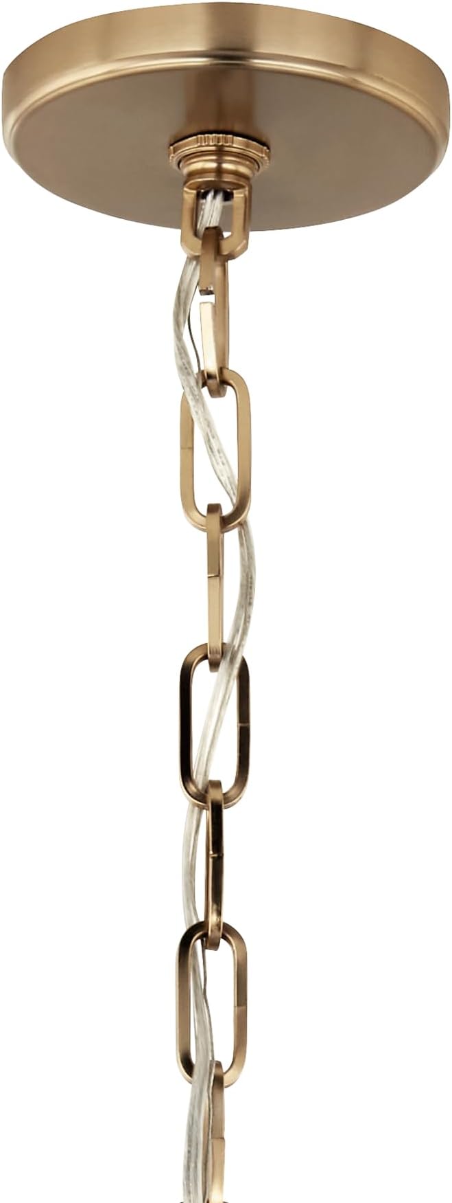 Kichler Etcher 2-Light Pendant, Updated Traditional Light with Etched Painted White Glass Diffuser in Black and Champagne Bronze, for Kitchen or Dining Room (22.5" x 18"), 52711BK