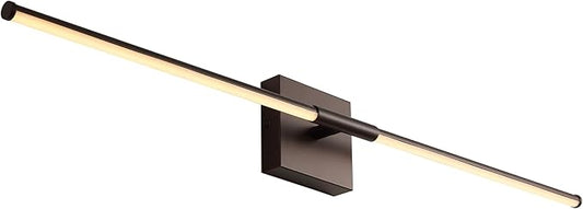 JONATHAN Y 32" Oil Rubbed Bronze Modern Dimmable Integrated LED Wall Sconce, Minimalist Adjustable Metal Vanity Light for Bathroom Mirror, Bedroom, Hallway, 3000K, ETL Listed (JYL7040D)
