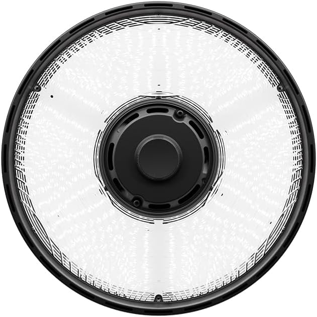 Lithonia Lighting Compact Pro Round LED High Bay Light, Ceiling Lighting Fixture, Adjustable 21000/24000/27000 Lumens, Selectable 4000K/5000K, UVOLT 120–347V, Black (CPRB ALO14 UVOLT SWW9 80CRI DBL)