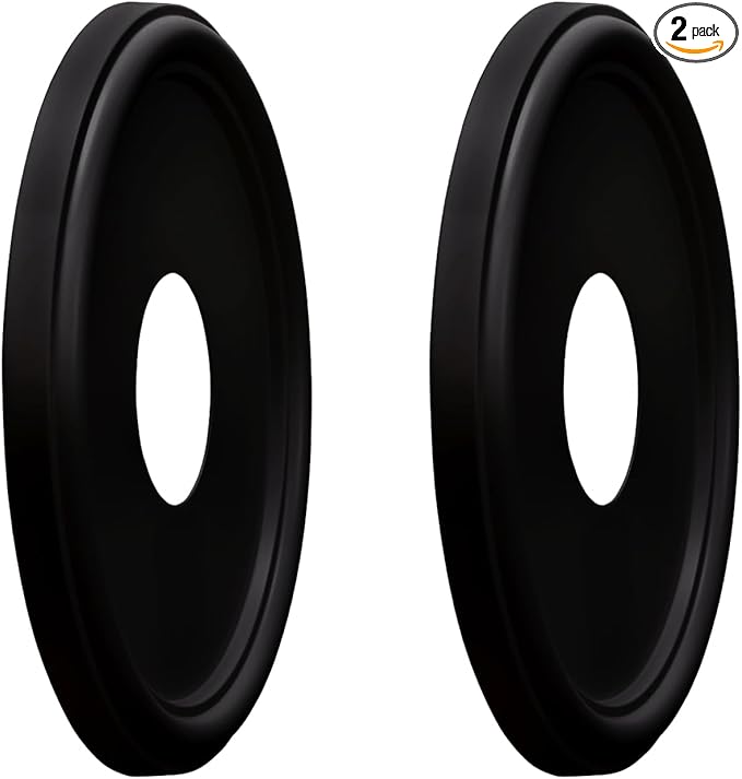 EIFHYT Molded Nylon Ceiling Medallion for Light Fixtures and Ceiling Fans 13"OD x 4"ID x 1-1/8"P (Fits Canopies up to 10-1/4") Black